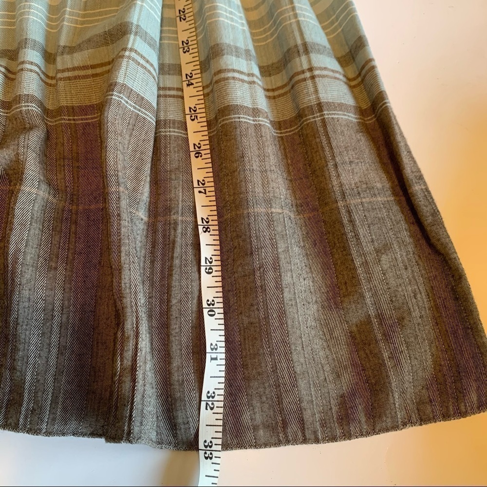 MAX STUDIO boho spaghetti strap ombré stripe crinkle skirt dress spring summer - Picture 14 of 16